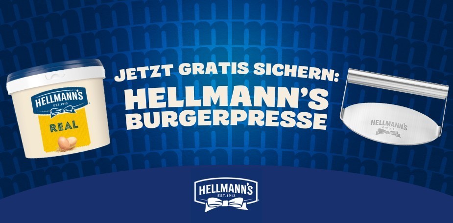 Gratis Burgerpresse beim Kauf von Hellmann's
