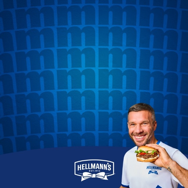 Triff Poldi! Mit Hellmann's!