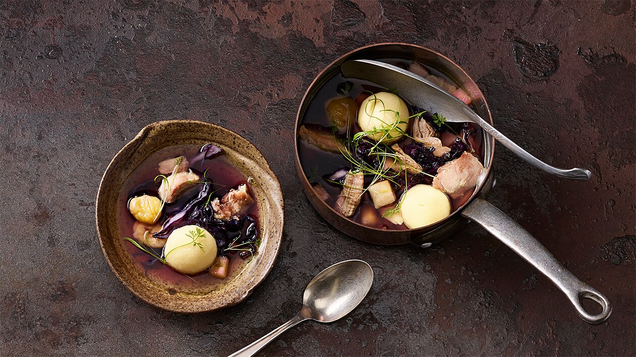 Pot au Feu von der Weihnachts Gans –  
