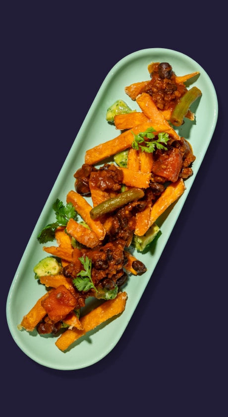 Bohnen-Süßkartoffel-Chili