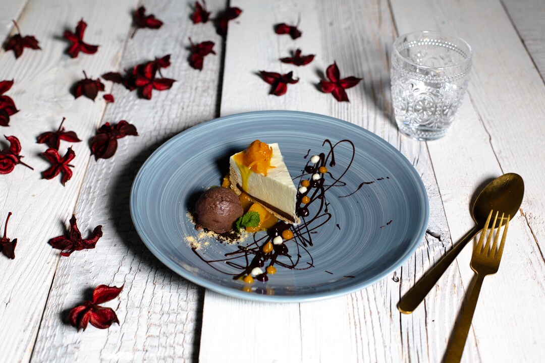 Waldfruchteis mit geeistem veganem Cheesecake – Waldfruchteis mit geeistem veganem Cheesecake –