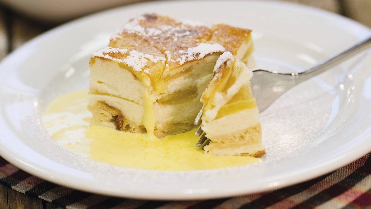 Brioche-Quarkauflauf - Auflauf mit Brioche und Quark