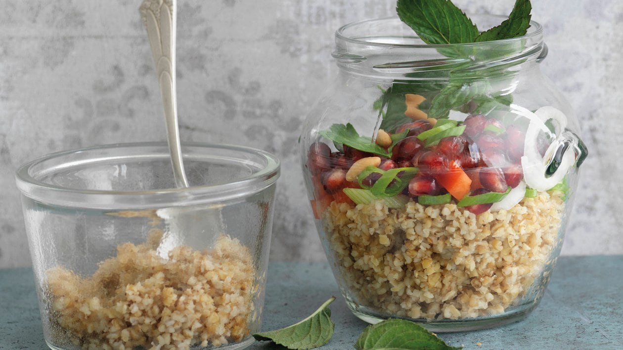 Taboulésalat mit Granatapfel und Minze