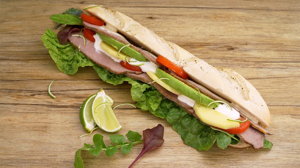 Pfeffer-Roast-Beef Sandwich Limetten-Mayo – Pfeffer-Roast-Beef Sandwich Limetten-Mayo –