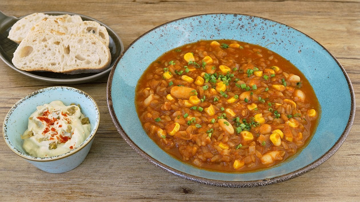 Chili sin Corn mit Guacamole Dipp – Chili sin Corn mit Guacamole Dipp –