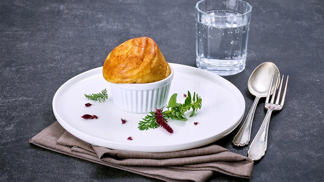 Pürierte Kost Käsesoufflè –  