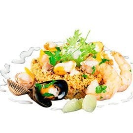 Couscous-Salat mit Meeresfrüchten Couscous-Salat mit Meeresfrüchten