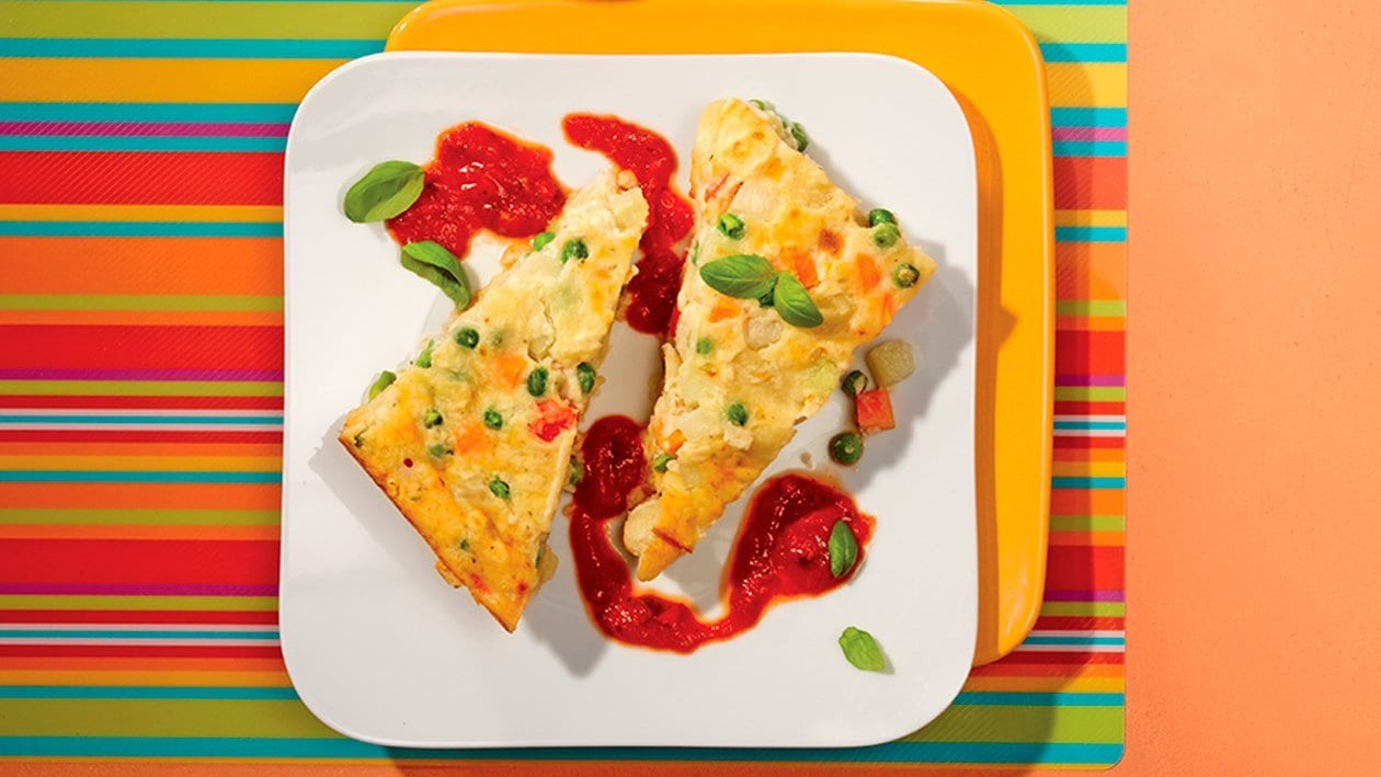 Gnocchi-Gemüseauflauf mit Tomatensauce