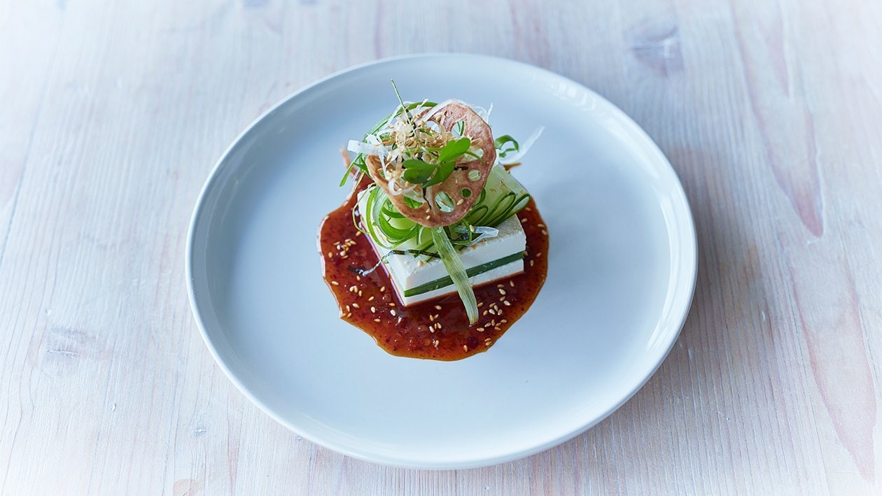 Tofu - Gurkensalat –  