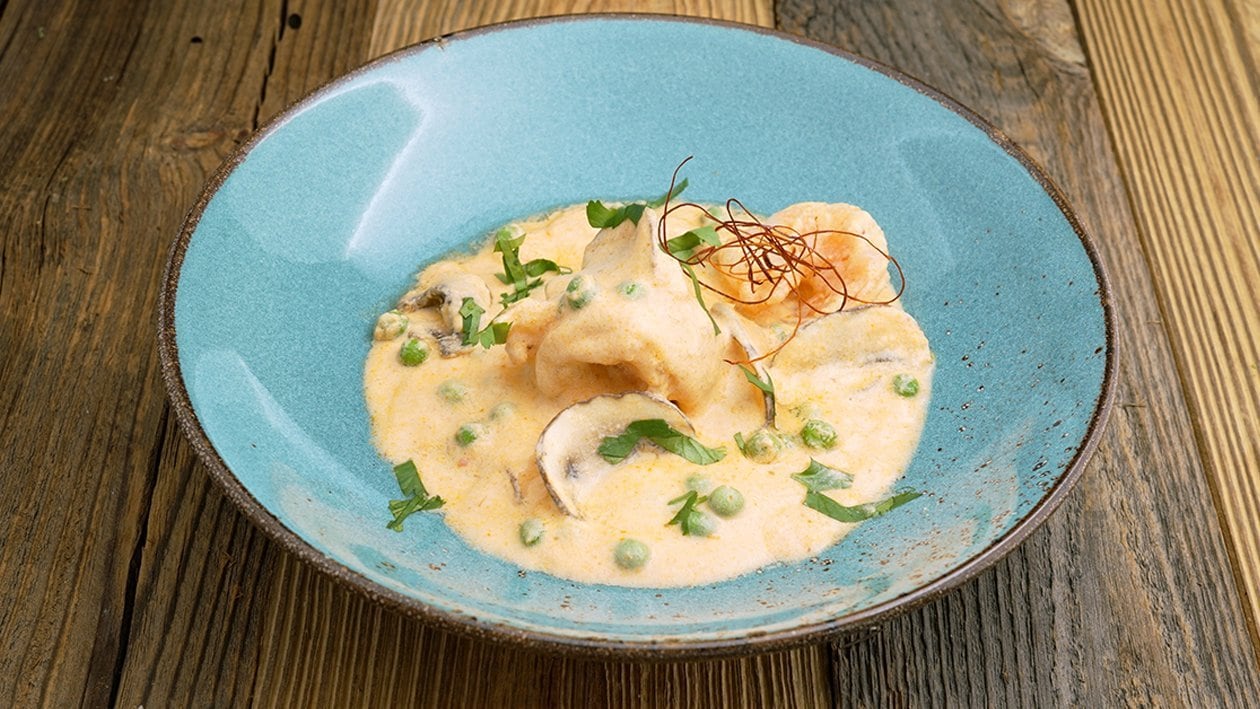 Kokos Suppe mit Garnelen – Kokos Suppe mit Garnelen –