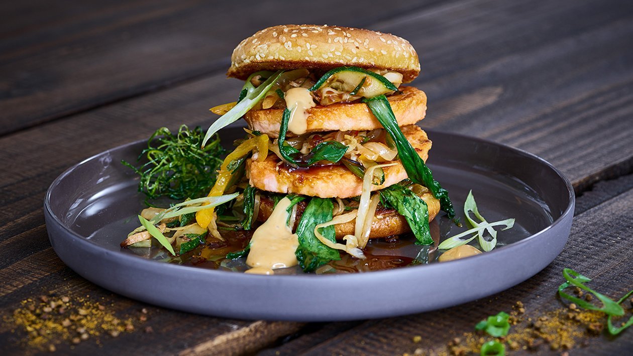 Asiatische Lachsburger – Asiatische Lachsburger –
