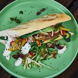 Banh Mi Sandwich mit Schweinebauch Banh Mi Sandwich mit Schweinebauch