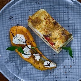 Auberginenquiche mit Ziegenkäse Auberginenquiche mit Ziegenkäse