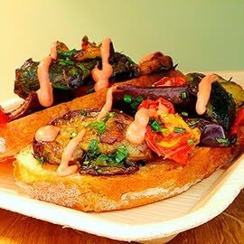 Anti Pasti - Bruchetta mit Paprika - Mayonnaise Anti Pasti - Bruchetta mit Paprika - Mayonnaise