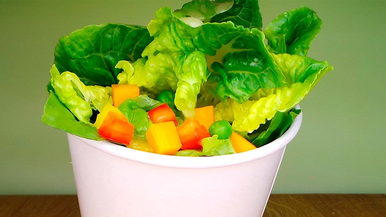 Römersalat mit Minze & Erbsen