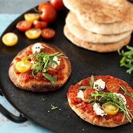 Flat bread Pizza vom Grill