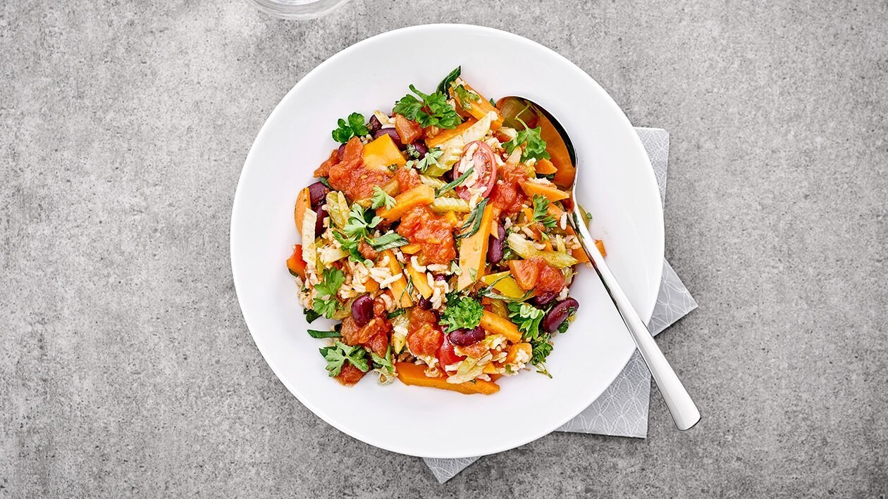 Kreolische Gemüse Jambalaya Kreolische Gemüse Jambalaya