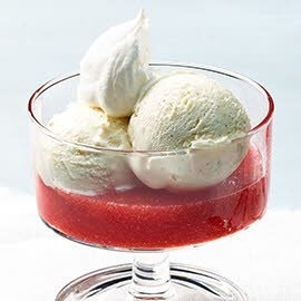 Eisbecher Romanow in pürierter Form Eisbecher Romanow in pürierter Form