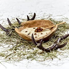 Sellerie–Maroni-Suppe mit Honig Croûtons