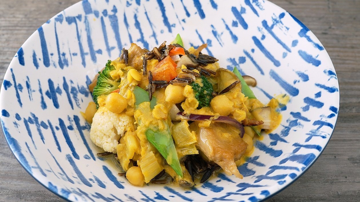 Cocos-Curry mit NoChicken Chunks Cocos-Curry mit NoChicken Chunks