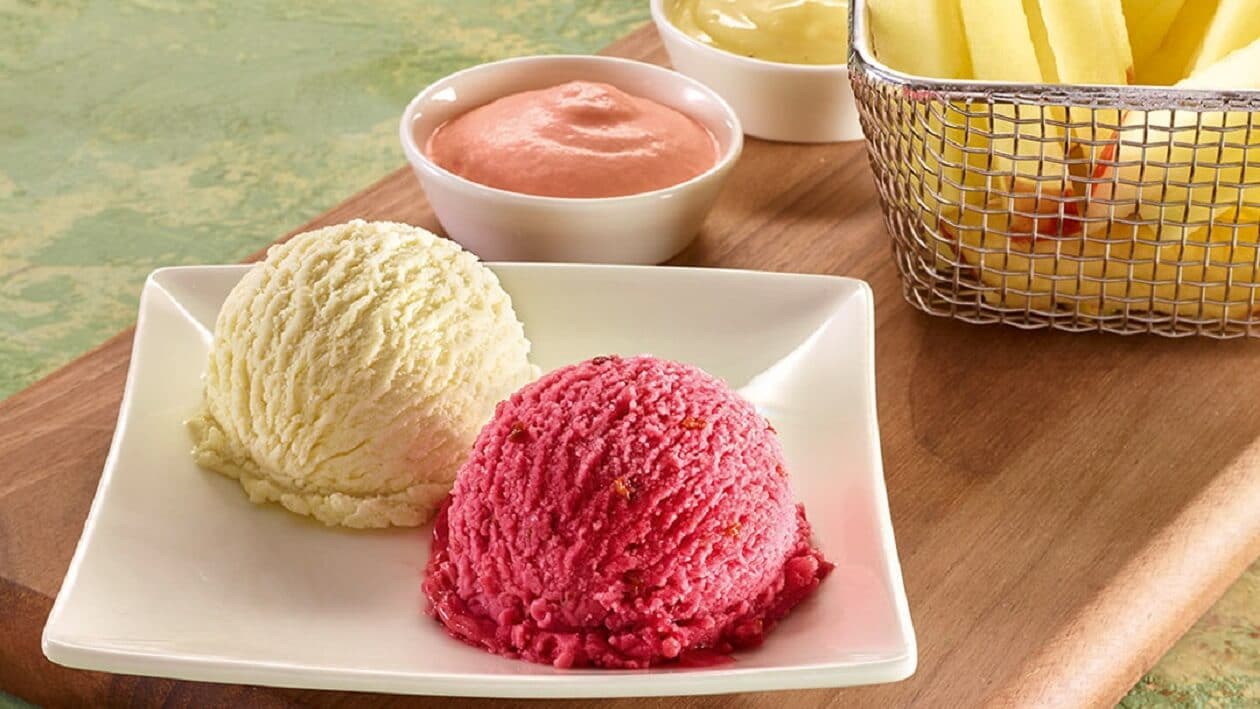 Eis wie Pommes Rot-Weiß –  
