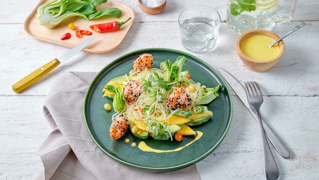 Mango Garnelen Salat mit Pineapple&Coconut Dressing – Mango Garnelen Salat mit Pineapple&Coconut Dressing –
