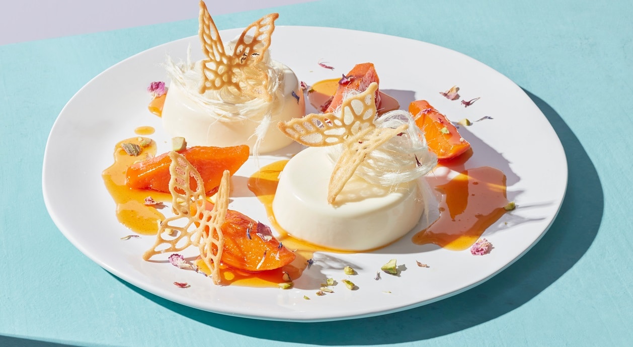 Panna Cotta mit Rosenwasser –  