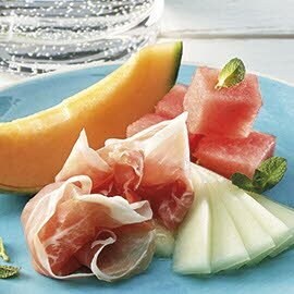 Melonen mit Rohschinken