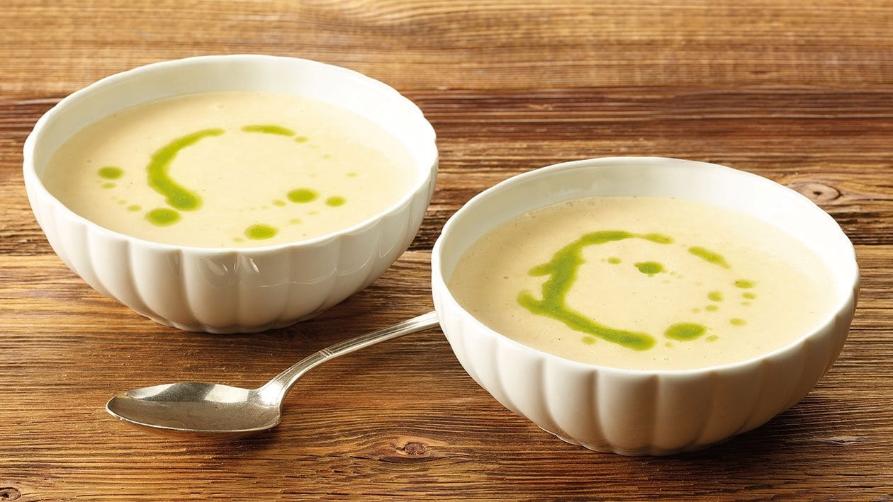 Herbstliche Pilzsuppe für Leute mit Schluckbeschwerden