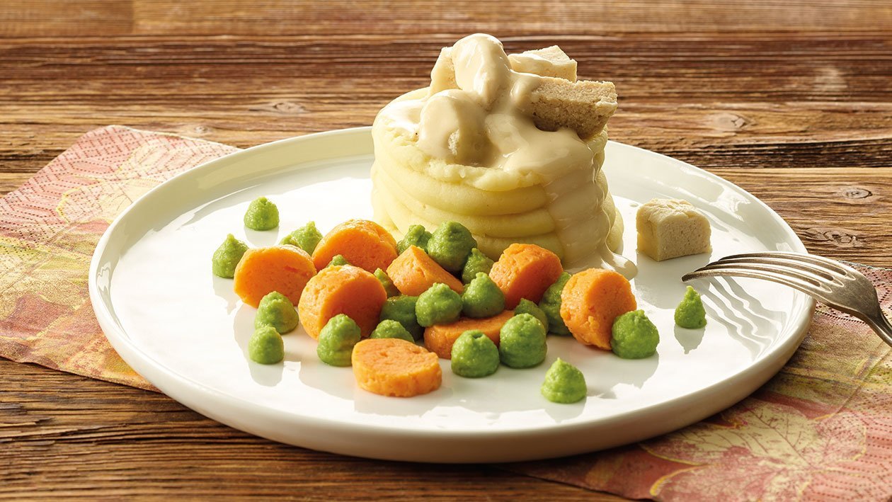 Pastete mit Hühner Ragout fin als pürierte Kost – Pastete mit Hühner Ragout fin als pürierte Kost –