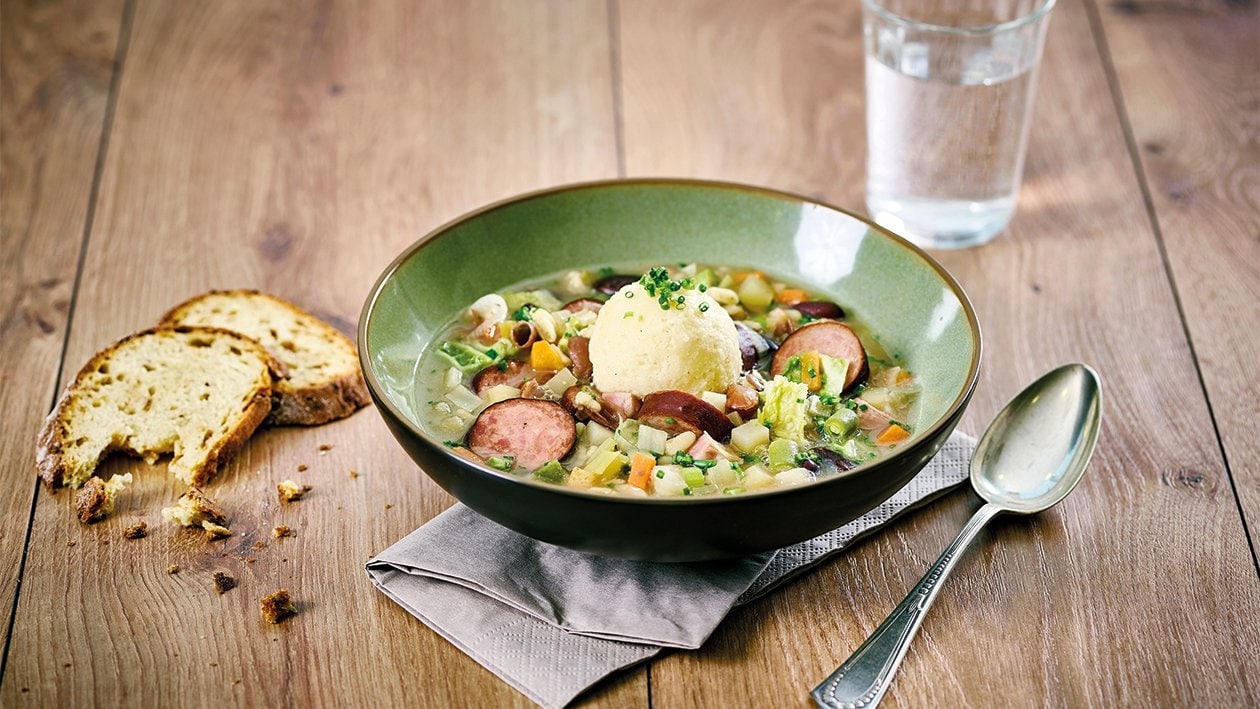 Wintereintopf mit Grießknödel