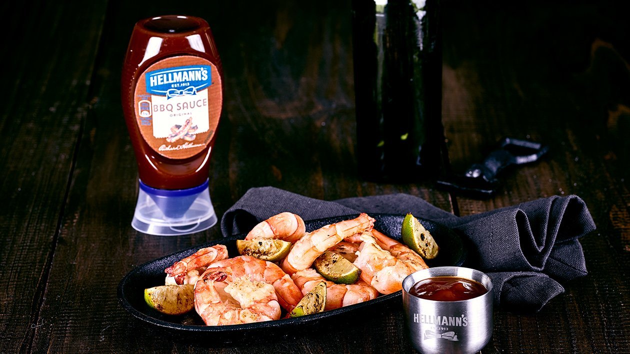 Lime Prawns mit BBQ Sauce – Lime Prawns mit BBQ Sauce –