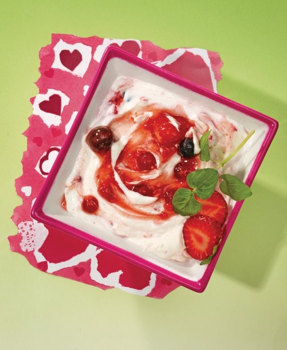 Beeren-Quark-Dessert –  