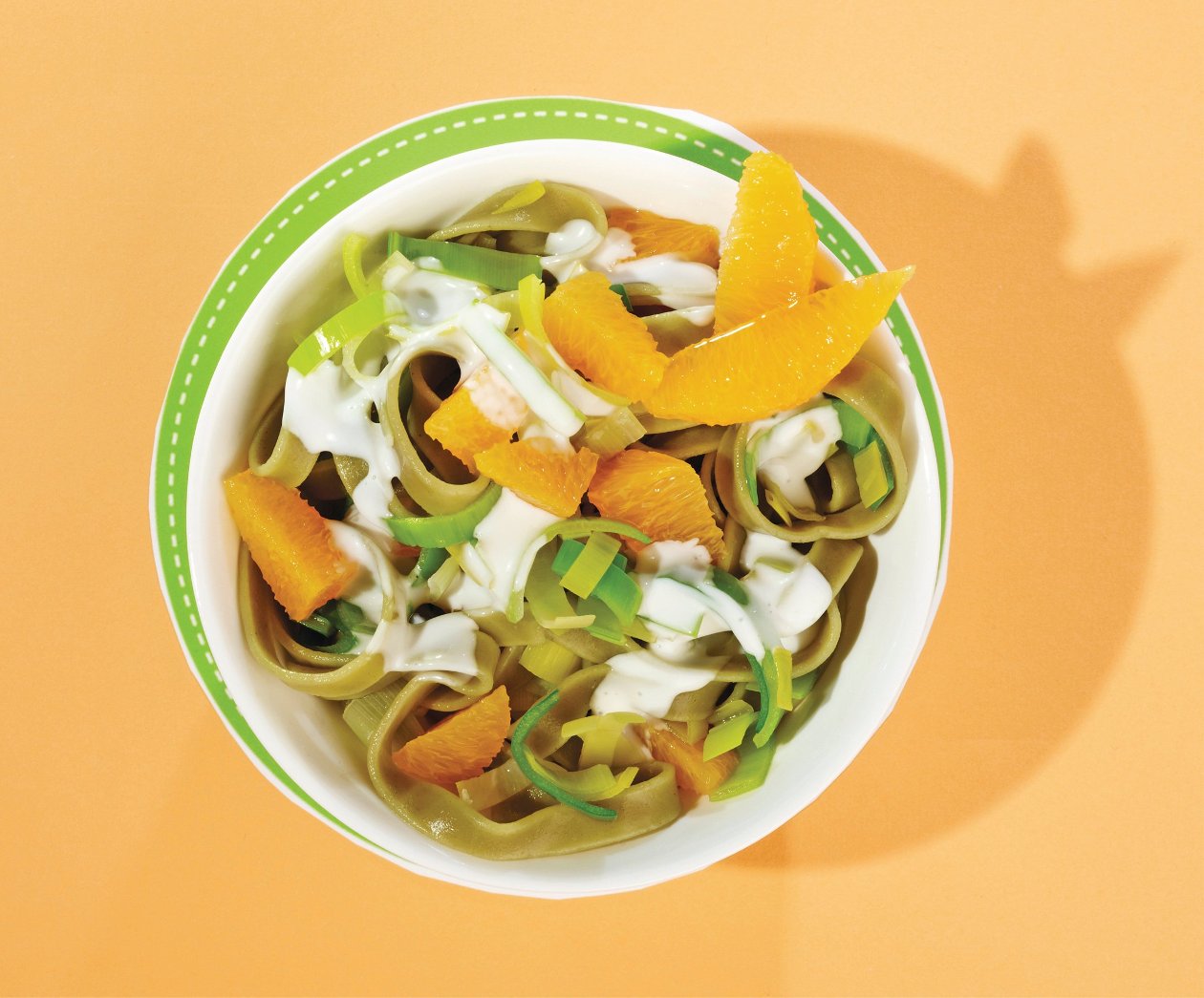 Nudel-Lauch-Salat mit Kresse –  