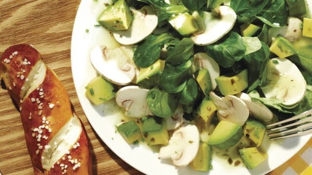 Champignon-Avocado-Salat Champignon-Avocado-Salat