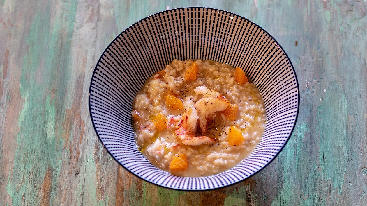 Garnelen Risotto mit Mandarien –  