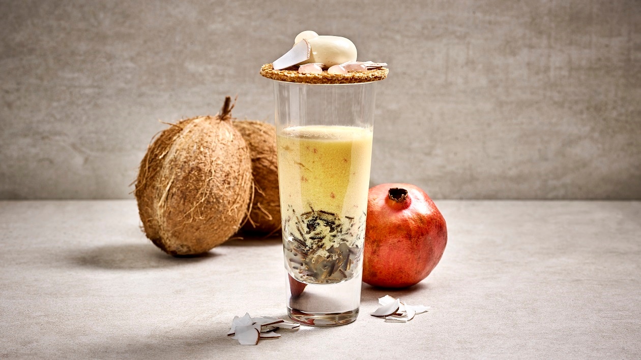 Ananas-Kokos Smoothie mit Wildreis – Ananas-Kokos Smoothie mit Wildreis –