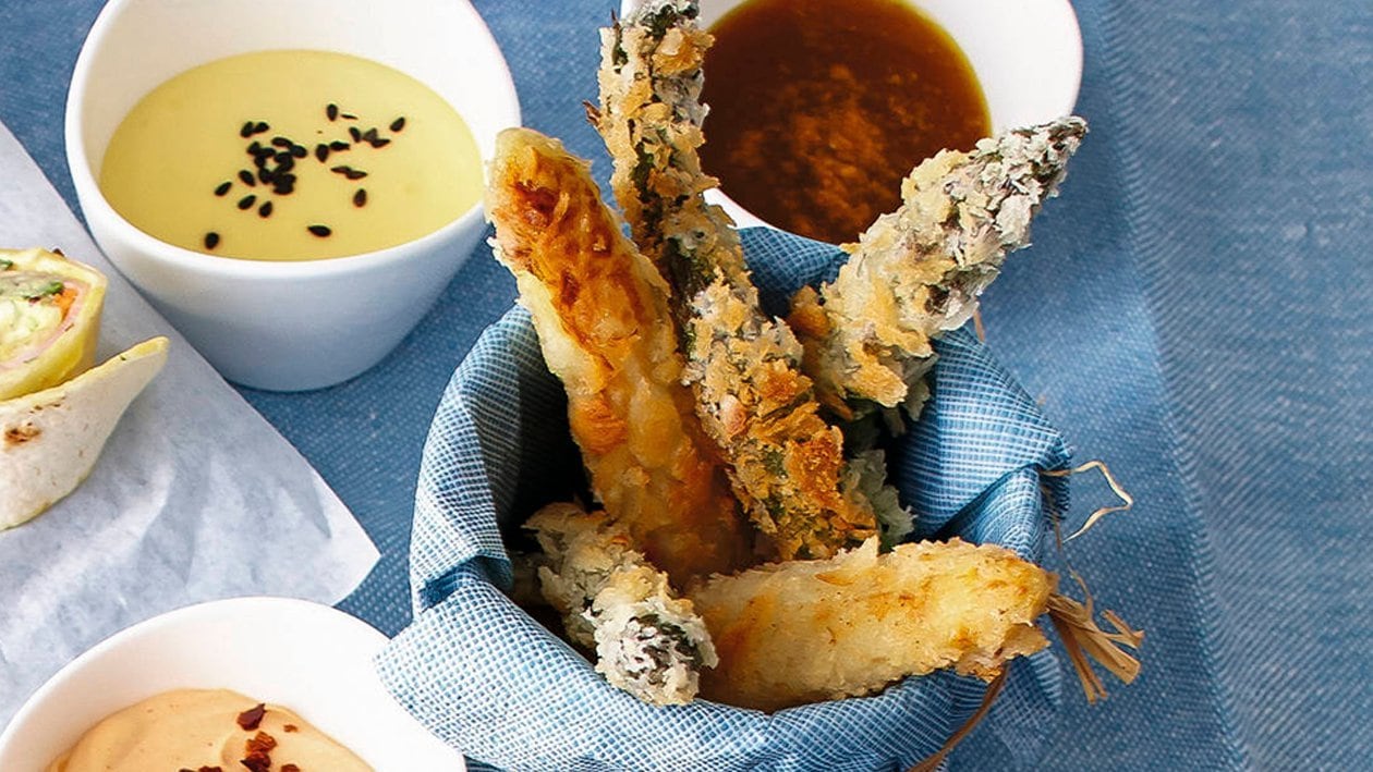 Gebackener Spargel mit Dip Variationen – Gebackener Spargel mit Dip Variationen –