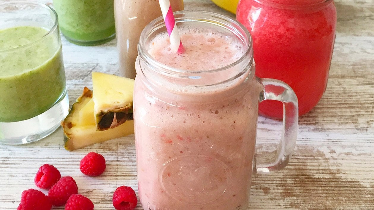 Himbeer Bananen Smoothie vegan –  