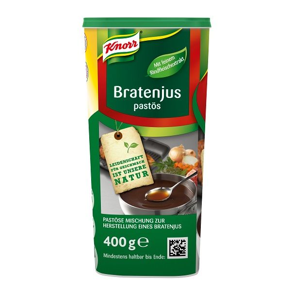 Knorr Professional Bratenjus pastös 400 g  - Knorr Bratenjus pastös – voller Röstgeschmack in gleichbleibend hoher Qualität.