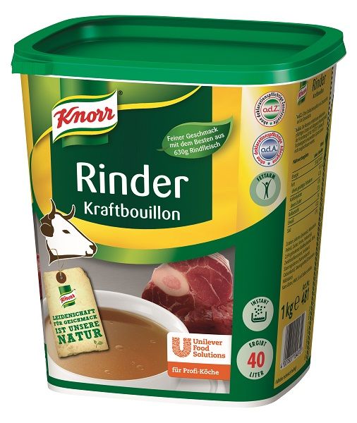 Knorr Professional Rinder Kraftbouillon ohne Suppengrün 1 kg - 