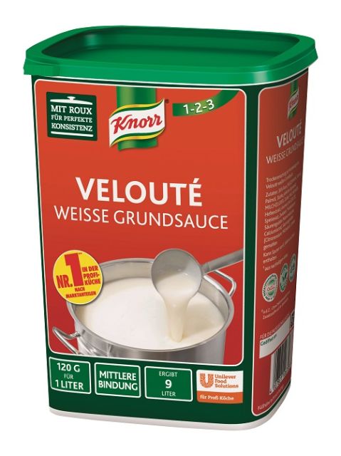 Knorr Velouté Weisse Grundsauce 1 KG - Knorr Velouté – für perfekte Konsistenz und vielseitigen Einsatz.