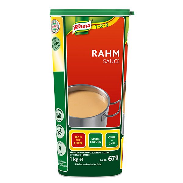 Knorr Rahm Sauce 1 KG - KNORR Rahm Sauce - echte Cremigkeit durch hohen Sahneanteil.