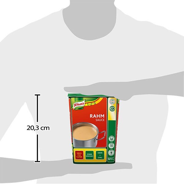 Knorr Professional Rahm Sauce 1 kg - KNORR Rahm Sauce - echte Cremigkeit durch hohen Sahneanteil.