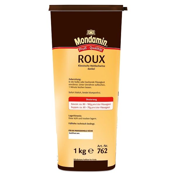Mondamin Roux Klassische Mehlschwitze dunkel 1 kg - Mondamin Roux – authentisch hergestellt, gelingt immer. Ohne viel Aufwand.