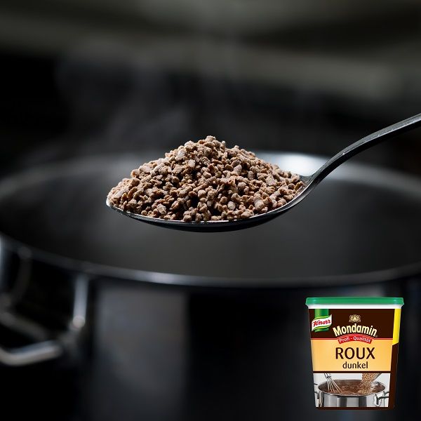 Mondamin Roux Klassische Mehlschwitze dunkel 1 kg - Mondamin Roux – authentisch hergestellt, gelingt immer. Ohne viel Aufwand.
