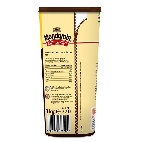 Mondamin Fix- Saucenbinder hell 1 kg - Mondamin Saucenbinder – schnelle Bindung ohne Verklumpen.