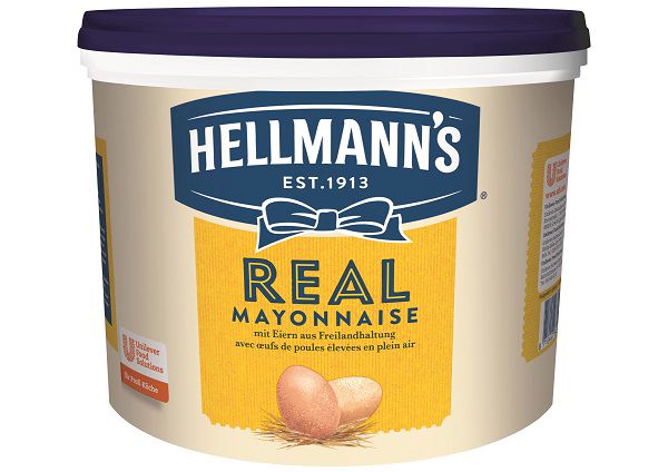 Hellmann's REAL Mayonnaise 79% Fett 5 L - Hellmann’s REAL Mayonnaise  – authentischer Mayo-Geschmack seit 1913.