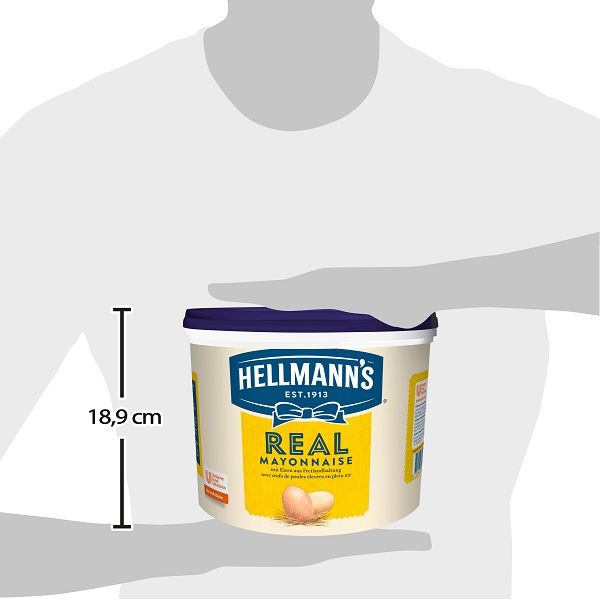 Hellmann's REAL Mayonnaise 79% Fett 5 L - Hellmann’s REAL Mayonnaise  – authentischer Mayo-Geschmack seit 1913.