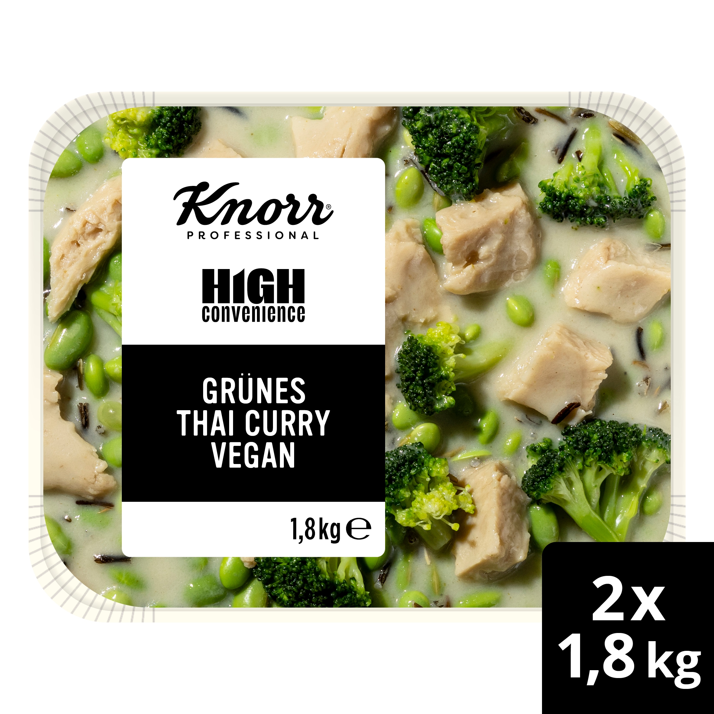 Knorr Professional High Convenience Grünes Thai Curry 1,8 kg - Einfach, vielseitig, flexibel: zum pur servieren, individuell zusammenstellen oder kreativ verfeinern. 

 Perfekt für den Außer-Haus-Markt. 
